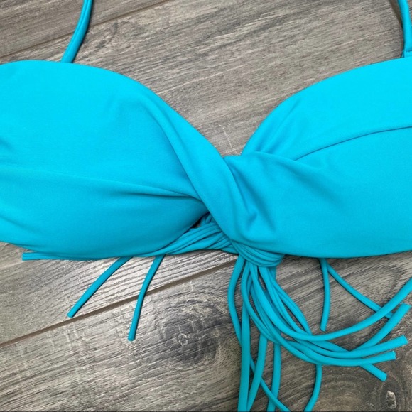 🌈 Forever young NWT bandeau teal bikini top - Picture 2 of 4